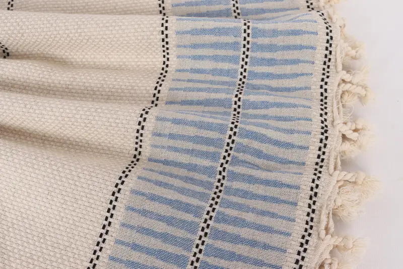 Shower Curtain, 104x96 Linen Striped Towel, Christmas Gift Tags, Tablecloth, Bridesmaid Gifts, First Wedding Anniversary Gift, Housewarming Gift - 8