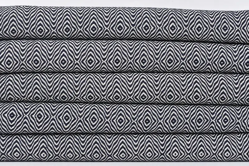 Spa Towel, Bachelorette Party Gifts, 36x18 Cotton Zigzag Diamond Towel, Bathroom Towels, Travel Towel, Monogram Hand Towel, Personalized Hand Towel - 2