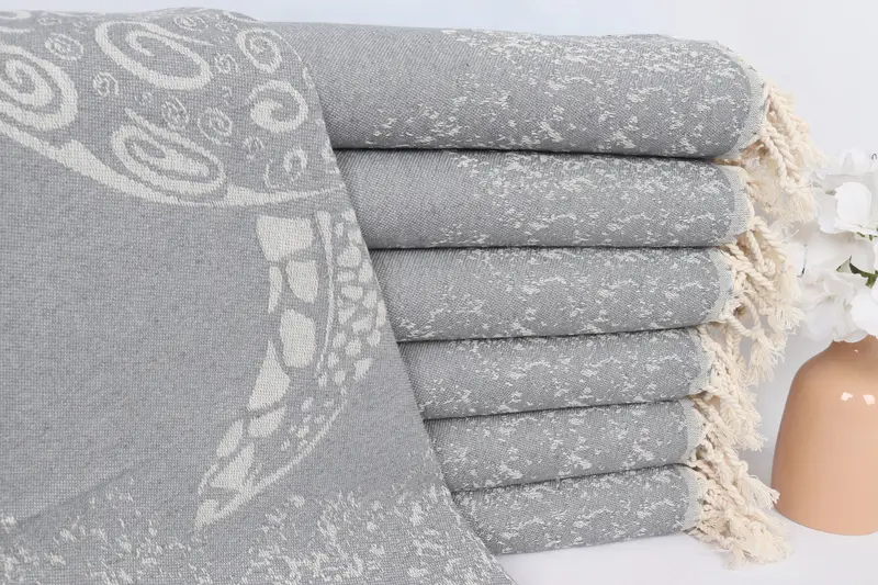 Travel Towel, Personalized Hand Towel, Spa Gift, Small Bath Towels, Wedding Favors, Towel With Name, 36x18 Cotton Carretta Patterned Towel - 2