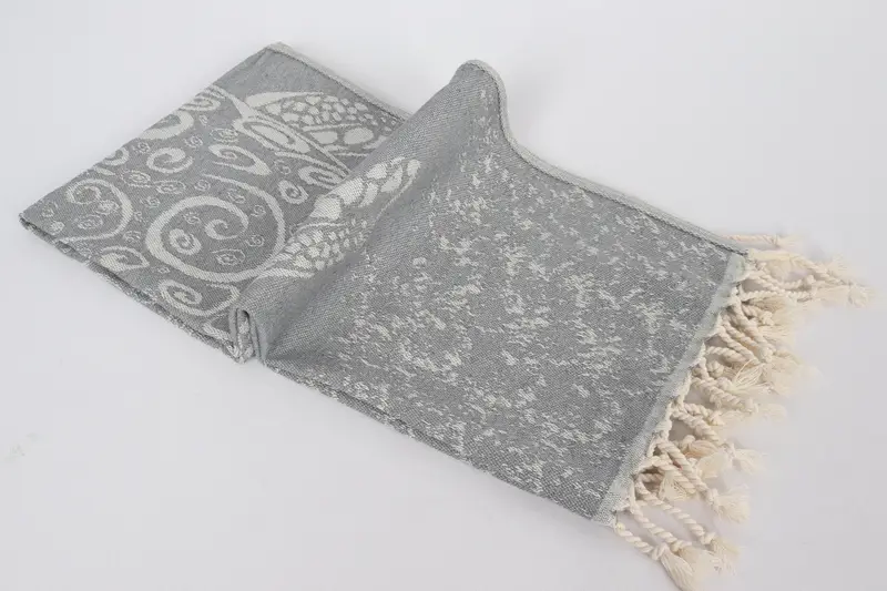 Travel Towel, Personalized Hand Towel, Spa Gift, Small Bath Towels, Wedding Favors, Towel With Name, 36x18 Cotton Carretta Patterned Towel - 7