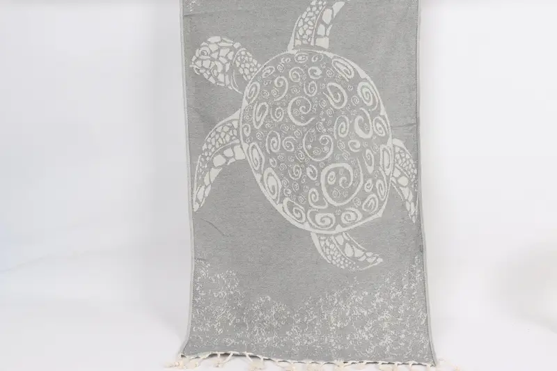 Travel Towel, Personalized Hand Towel, Spa Gift, Small Bath Towels, Wedding Favors, Towel With Name, 36x18 Cotton Carretta Patterned Towel - 1