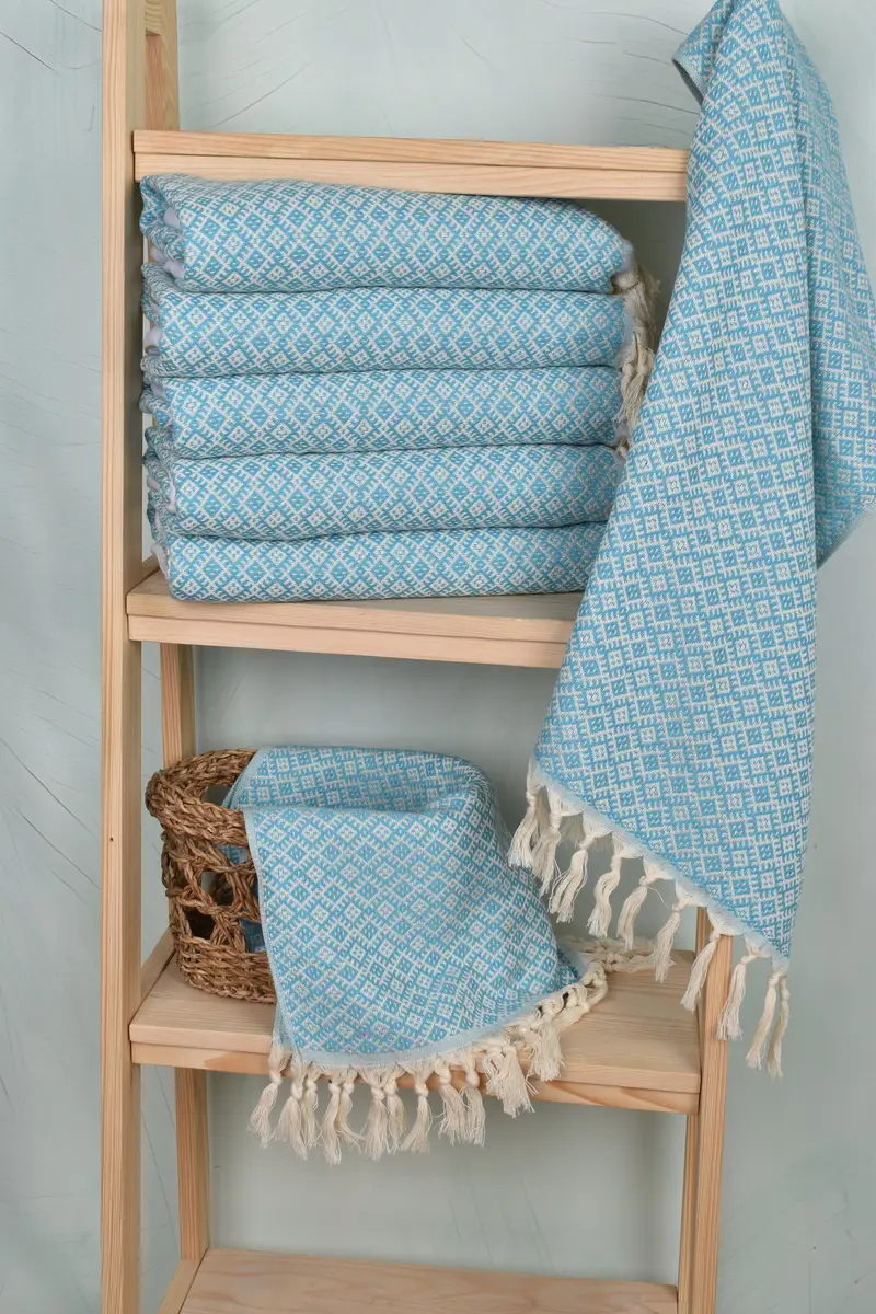 Personalized Kitchen Towel, Embroidery Towel, Custom Hand Towel, 38x20 Cotton Diamond Towel, Baby Boy Gift, Custom Turkish Towel, Personalized Gift - 3