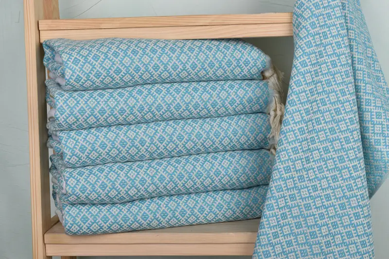 Personalized Kitchen Towel, Embroidery Towel, Custom Hand Towel, 38x20 Cotton Diamond Towel, Baby Boy Gift, Custom Turkish Towel, Personalized Gift - 2