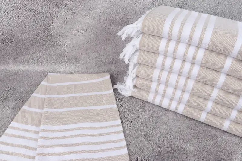 Memorial Gift, Personalized Gift, Beach Wedding Favor, 40x20 Cotton Zig zag Towel, Valentine Day Gift For Her, Bathroom Towels, Turkish Tea Towel - 2