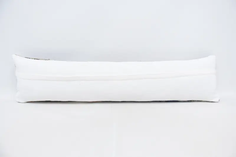 Neutral Pillow, Kilim Pillow, Chair Pillow Case, Interior Designer Pillow, Pillow Cover, Boho Pillow Sham Cover, 12x48 White Pillow Case - 6
