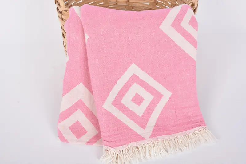 Türkisches Handtuch USA, Custom Geschenk, Hochzeitsgeschenk, 70x36 Baumwollgeometrische Handtuch, Geschenk für Hochzeitstag für Braut, bestes Hochzeitsgeschenk, monogrammiertes türkisches Handtuch - 5
