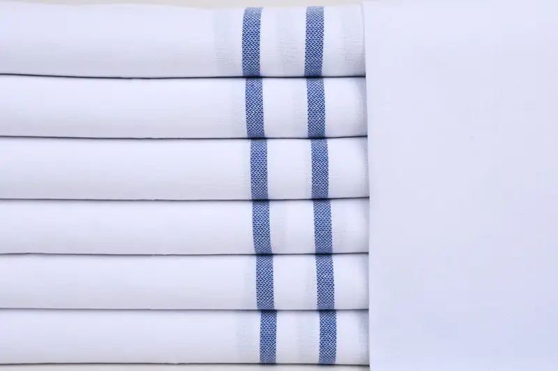 Personalized Kitchen Towel, 40x18 Cotton Striped Towel, Wedding Favors, Wedding Hand Made Gift, Custom Name Towel, Baby Boy Gift, Personalized Gifts - 1