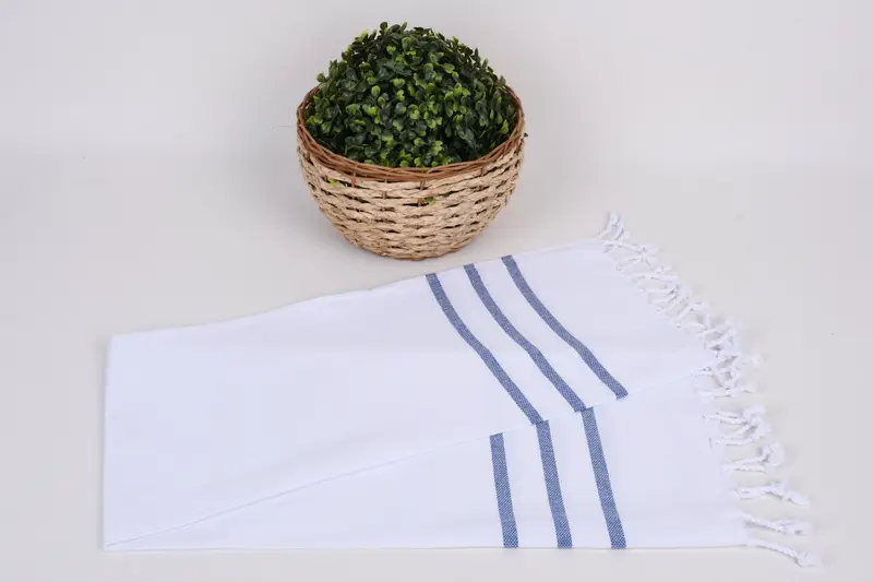 Personalized Kitchen Towel, 40x18 Cotton Striped Towel, Wedding Favors, Wedding Hand Made Gift, Custom Name Towel, Baby Boy Gift, Personalized Gifts - 4