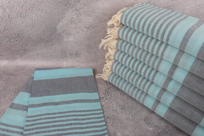 Bridesmaid Proposal Gift, Sand-free towel, 70x40 Cotton Striped Towel, Luxury towel, Best Friend Wedding Gift, Sand-resistant towel, Guest Towel - 2