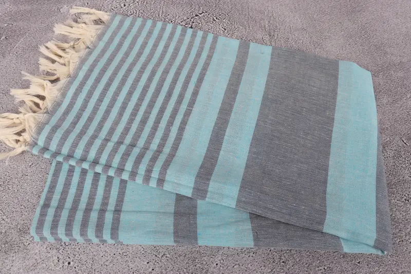 Bridesmaid Proposal Gift, Sand-free towel, 70x40 Cotton Striped Towel, Luxury towel, Best Friend Wedding Gift, Sand-resistant towel, Guest Towel - 6