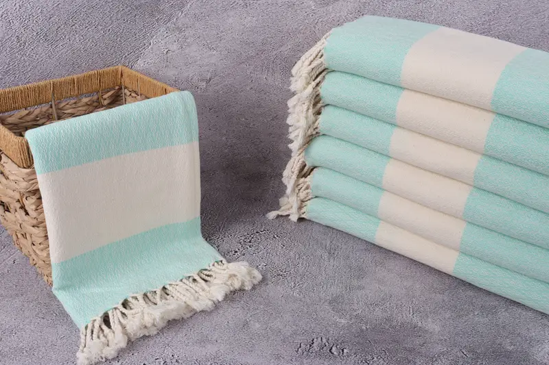 Travel Towel, 68x36 Cotton Diamond Towel, Spa Gift, Embroidered Towel, Sand-resistant Turkish towel for travel, Turkish Towel USA, Beach towel - 3