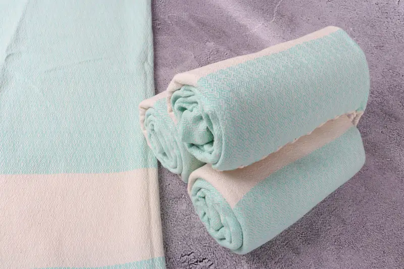 Travel Towel, 68x36 Cotton Diamond Towel, Spa Gift, Embroidered Towel, Sand-resistant Turkish towel for travel, Turkish Towel USA, Beach towel - 8