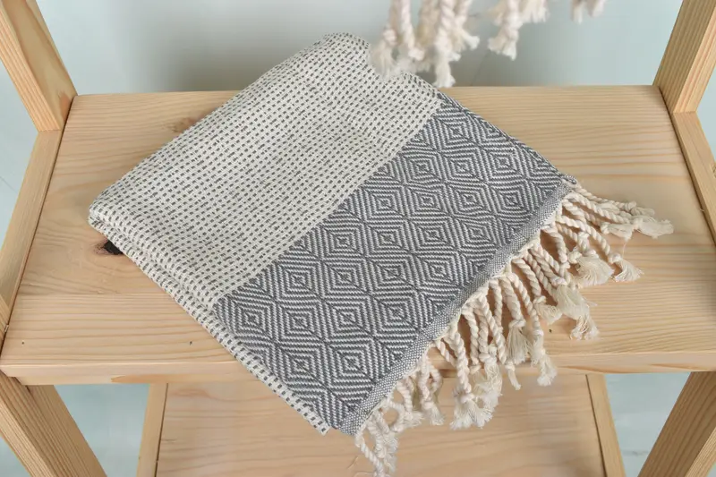 Bridesmaid Gift Towel, Small Bath Towels, 36x18 Cotton Diamond Towel, Wedding Favors, Wedding Gift Kitchen Towel, Travel Towel, Turkish Tea Towel - 5