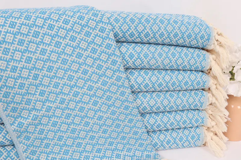Gift For The Home Decor, Bachelorette Towel, Turkish Hand Towel, Bathroom Hand Towel, Wedding Gift, Small Bath Towels, 38x20 Cotton Diamond Towel - 1