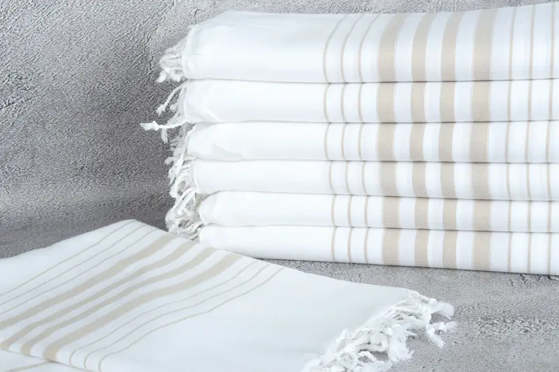 Wedding Towel, Turkish Towel USA, 70x36 Cotton Striped Towel, House Warming Gift, Absorbent towel, Authentic Turkish hammam peshtemal, Gifts For Him - 2