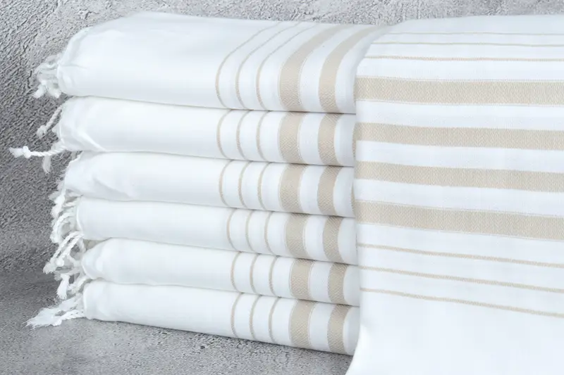 Wedding Towel, Turkish Towel USA, 70x36 Cotton Striped Towel, House Warming Gift, Absorbent towel, Authentic Turkish hammam peshtemal, Gifts For Him - 1