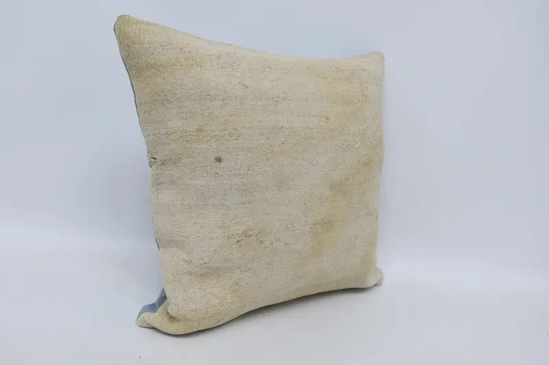Floor Cushion, Vintage Kilim Pillow, 18x18 White Pillow Case, Throw Kilim Pillow, Gift Pillow, Pillow Cover, Outdoor Cushion Case - 3
