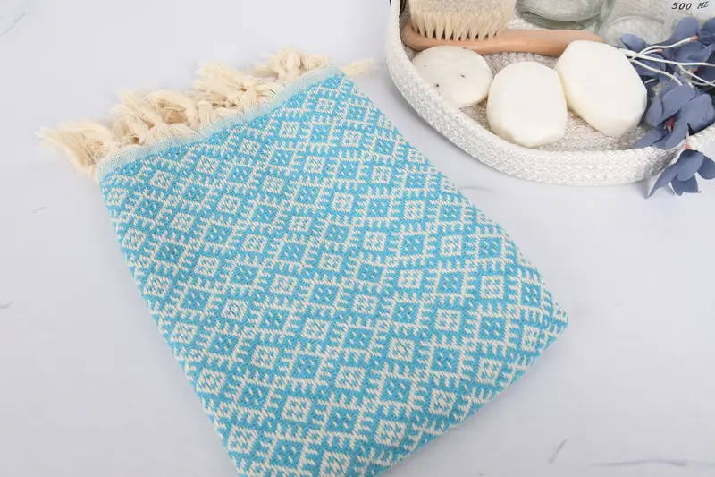 Monogram Kitchen Towel, Personalized Wedding Gift, Wedding Gift, Monogrammed Hand Towel, Home Decor Gifts, 38x20 Cotton Diamond Towel, Gift For Her - 6