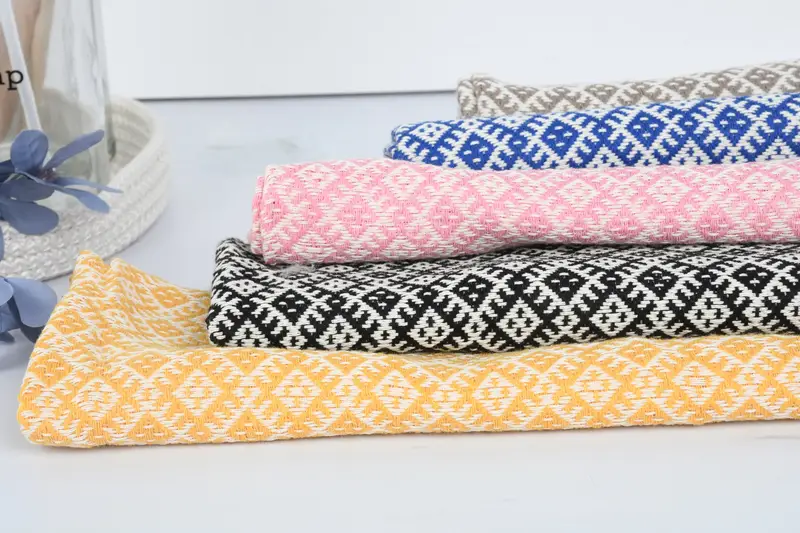 Monogram Kitchen Towel, Personalized Wedding Gift, Wedding Gift, Monogrammed Hand Towel, Home Decor Gifts, 38x20 Cotton Diamond Towel, Gift For Her - 4