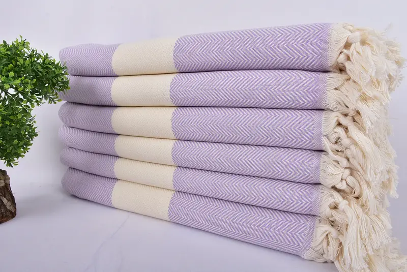 70x40 Cotton Herringbone Towel, Custom Towel, Home Decor Towel, Turkish Towel USA, Gift For Her, Monogrammed Turkish Towel, Holiday Towel - 3