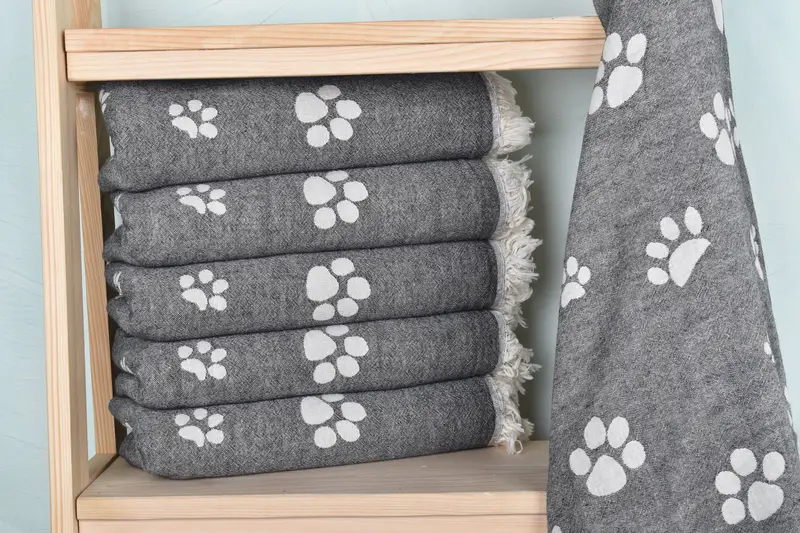 70x36 Cotton Paw Design Towel, Beach Towel Personalized, Bachelorette Gifts, Bridal Shower Gift, Bridesmaid Gift, Bachelorette Party Favor - 3