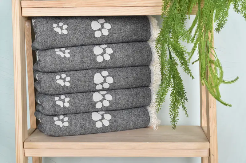 70x36 Cotton Paw Design Towel, Beach Towel Personalized, Bachelorette Gifts, Bridal Shower Gift, Bridesmaid Gift, Bachelorette Party Favor - 2