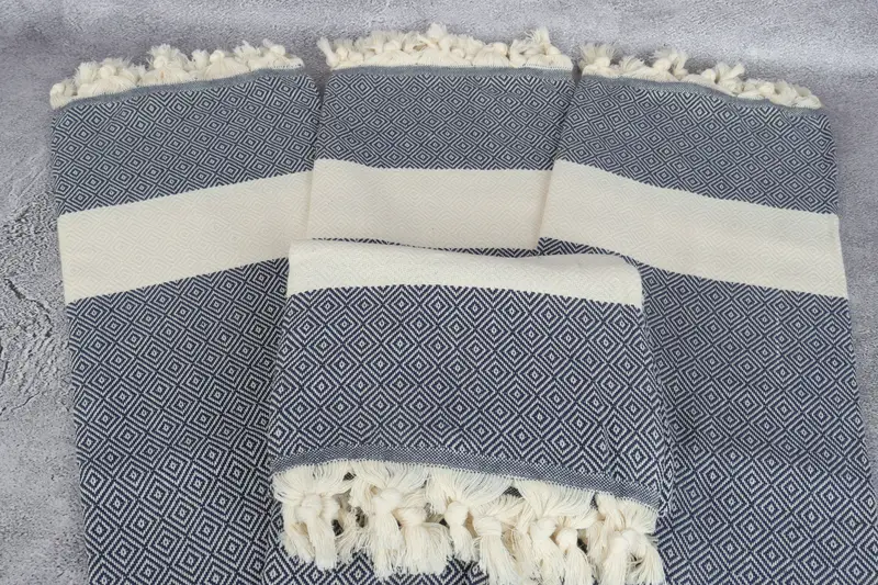 Custom Bath Towel, Best Friend Christmas Gift, 70x40 Cotton Diamond Towel, Wedding Towel, Gift For Him, Hammam towel, Housewarming Gift, Scarf Towel - 4