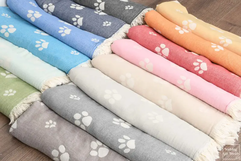 Personalized Beach Towel Gift Turkish Cotton Beige Art Deco, 70x36 Inches