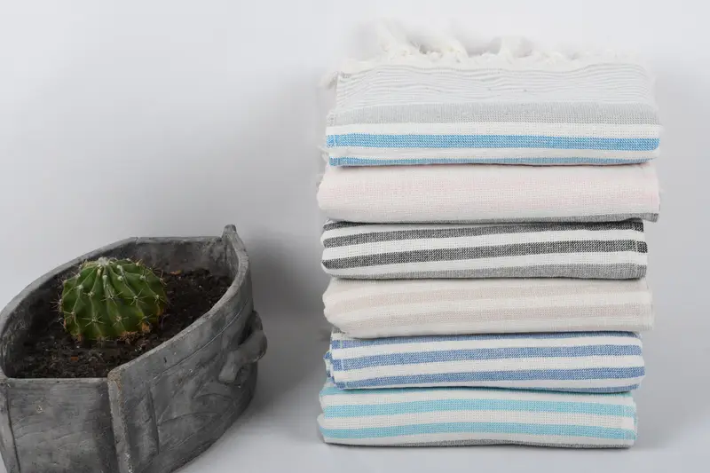 Gift For Him, Wedding Favors, 36x18 Cotton Striped Terry Towel, Bathroom Towels, Small Bath Towels, Valentine Day Gift For Her, Gift For Best Friend - 4