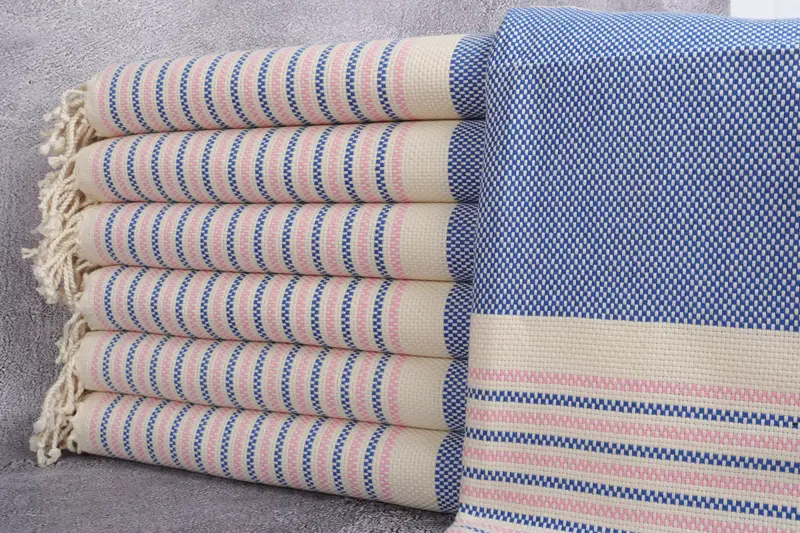Travel towel, 70x40 Cotton Geometric Towel, Sand-free towel, First Wedding Anniversary Gift, Home Decor Gifts, Bridesmaid Gifts Personalized - 1