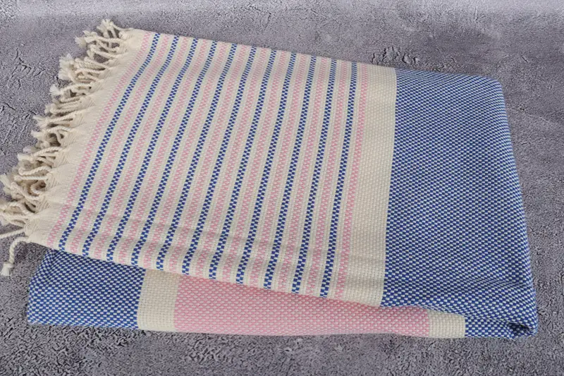 Travel towel, 70x40 Cotton Geometric Towel, Sand-free towel, First Wedding Anniversary Gift, Home Decor Gifts, Bridesmaid Gifts Personalized - 6