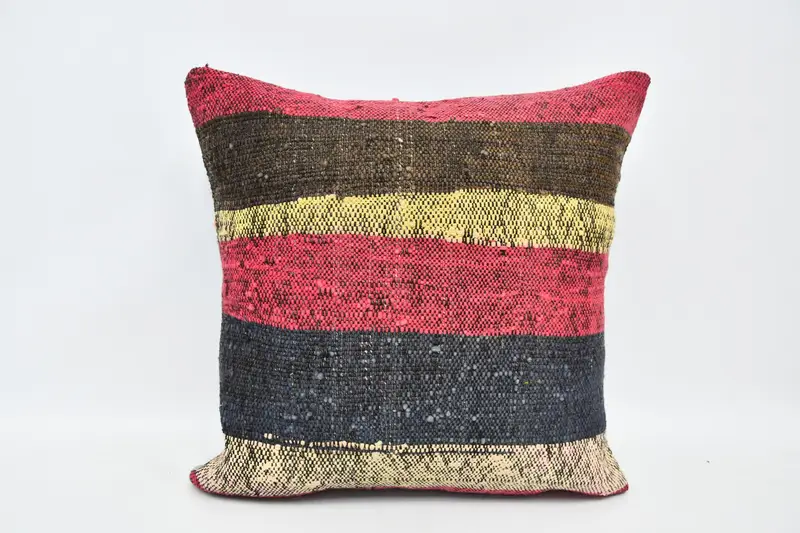 Gift Pillow, Antique Pillows, Pillow Case, Ethnic Throw Pillow Sham, Boho Pillow Sham Cover, Southwestern Pillow Cover, 20x20 Pink Cushion Case - 1