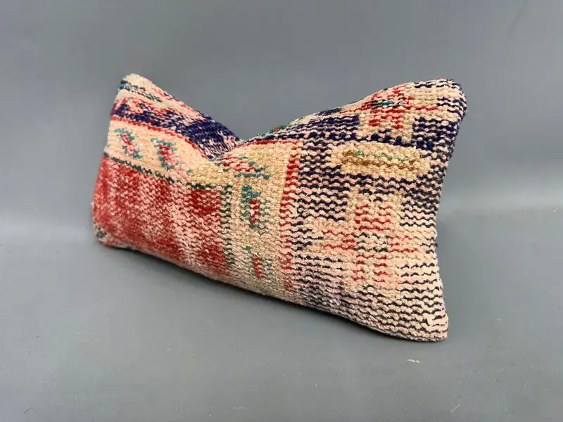 8x16 Red Pillow Cover, Cushion Cover, Kilim Cushion Sham, Accent Throw Cushion Cover, Gift Pillow, Interior Designer Pillow, Garden Cushion - 3