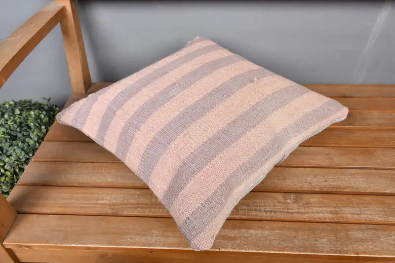 Pillow, Turkish Pillow, 16x16 Pink Pillow, Authentic Cushion Cover, Antique Pillows, Vintage Pillow, Outdoor Throw Pillow Sham - 2