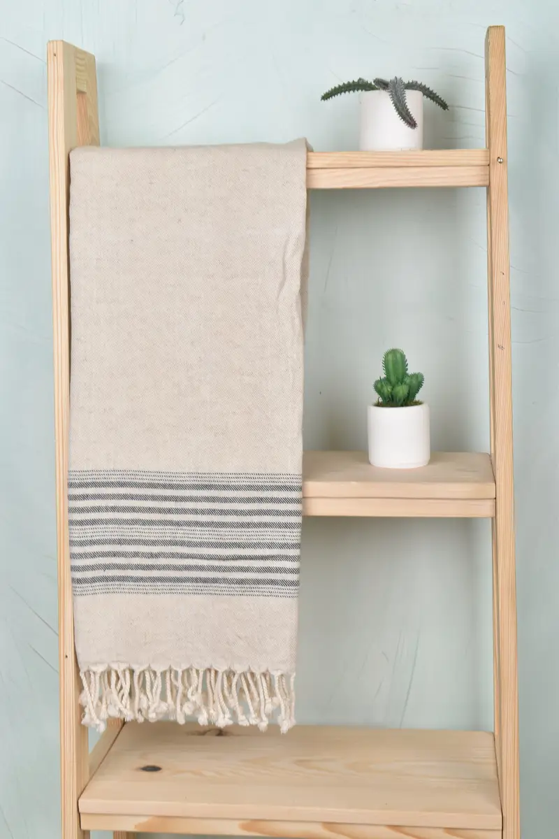 Bachelorette Party Favor, 68x40 Linen Striped Towel, Best Wedding Gift, Hammam towel, Bridesmaid Gifts, Bachelorette Party Gifts Bridesmaids - 8