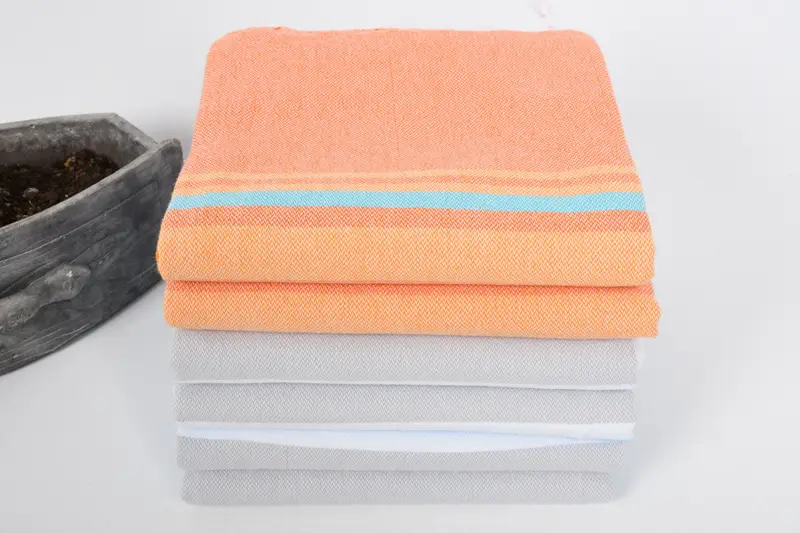 Housewarming Gift, 70x40 Cotton Striped Towel, Bridesmaid Gifts, Organic Towel, Cancun Bachelorette Party Gift Ideas, Halloween Gifts, Custom Gift - 5