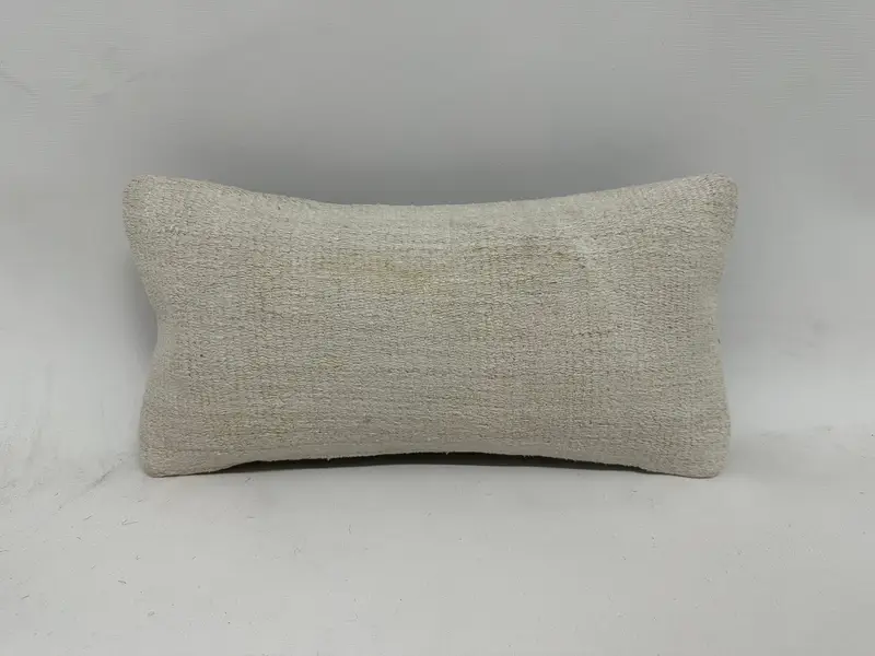 8x16 White Pillow Cover, Home Decor Pillow, Pillow for Sofa, Pillow Case, Boho Pillow Sham Cover, Vintage Kilim Pillow Pillow, Ethnic Cushion - 1