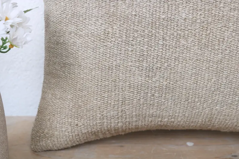Pillow for Couch, Pillow for Sofa, Cushion, 16x16 Beige Cushion Cover, Tapestry Pillow Cover, Antique Pillows, Kilim Rug Pillow Case - 3