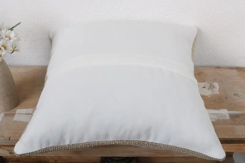 Pillow for Couch, Pillow for Sofa, Cushion, 16x16 Beige Cushion Cover, Tapestry Pillow Cover, Antique Pillows, Kilim Rug Pillow Case - 7