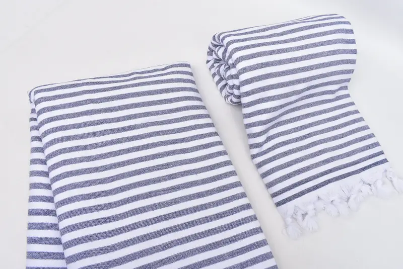 刺繍されたタオル、家族のギフトバスケット、家の装飾ギフト、独身パーティーの好意、ゲストタオル、70x36コットンテリーストライプタオル、カスタマイズされたタオル - 7