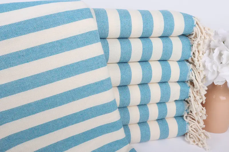 68x40 Cotton Striped Towel, Gift For Wedding Day, Bath towel, Xmas Gifts, Monogram Beach Towel, Quick-Dry Beach Towel, Customized Turkish Towel - 1