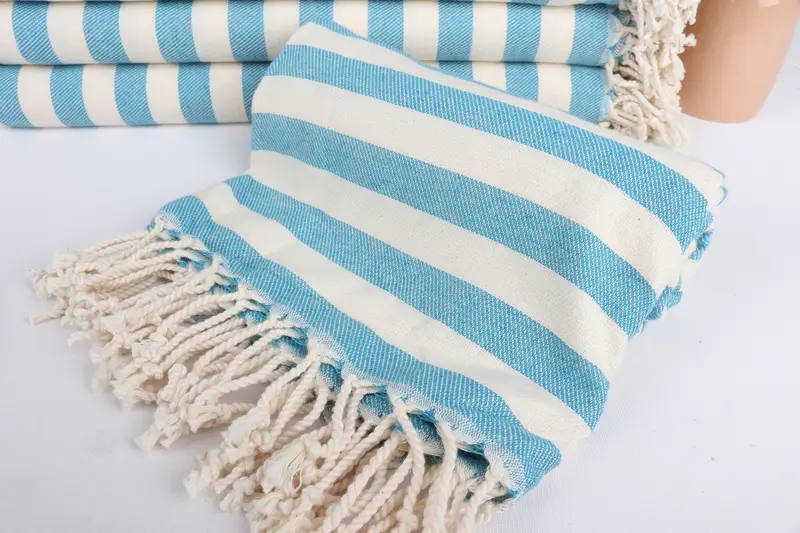68x40 Cotton Striped Towel, Gift For Wedding Day, Bath towel, Xmas Gifts, Monogram Beach Towel, Quick-Dry Beach Towel, Customized Turkish Towel - 4