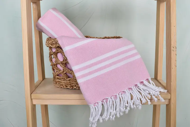 Absorbent towel, Antibacterial Turkish peshtemal towel, Turkish Towel Beach, Bridesmaid Gifts Personalized, 70x40 Cotton Striped Towel, Beach towel - 4