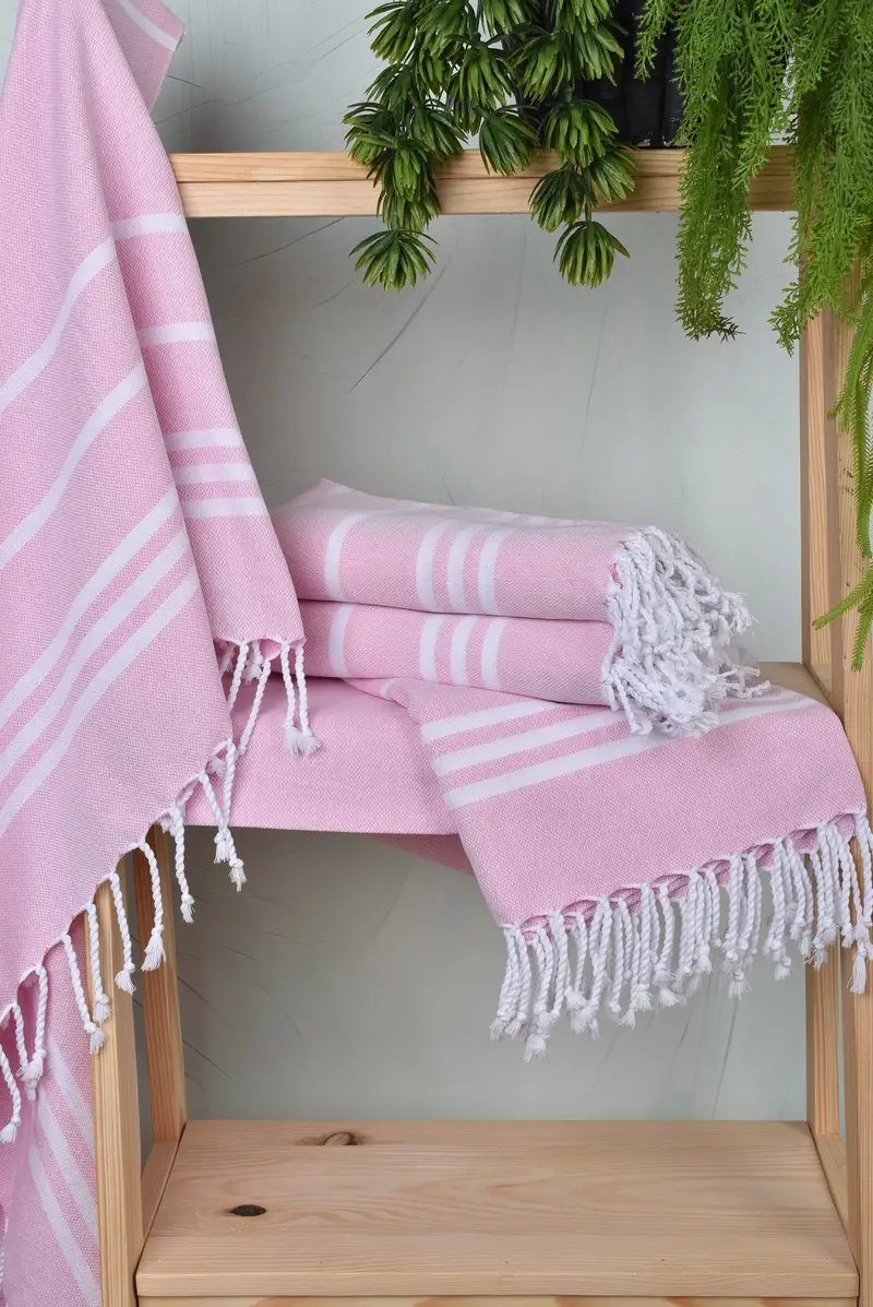 Absorbent towel, Antibacterial Turkish peshtemal towel, Turkish Towel Beach, Bridesmaid Gifts Personalized, 70x40 Cotton Striped Towel, Beach towel - 6