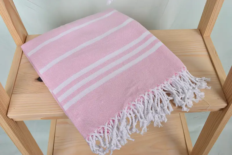 Absorbent towel, Antibacterial Turkish peshtemal towel, Turkish Towel Beach, Bridesmaid Gifts Personalized, 70x40 Cotton Striped Towel, Beach towel - 5