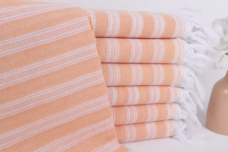 70x40 Cotton Striped Towel, Bridesmaid Gift, Bachelorette Party Decorations, Spa Towel, Unique Gift, Monogrammed Turkish Towel, Turkish beach towel - 1