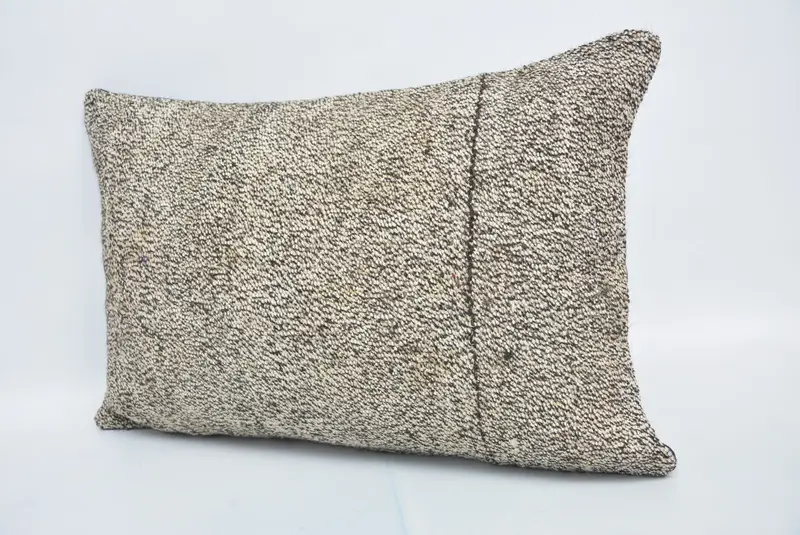 Interior Designer Pillow, Outdoor Bolster Pillow, 16x24 Brown Pillow Case, Handmade Kilim Cushion, Ethnical Kilim Rug Pillow, Pillow - 4