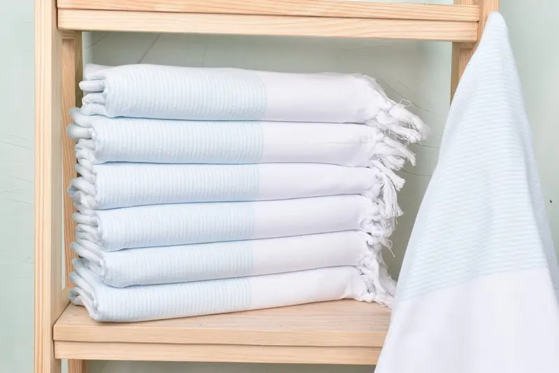 Mint Cotton Towel 40x71 Inches, Organic Cotton/Linen, Bachelorette Gifts