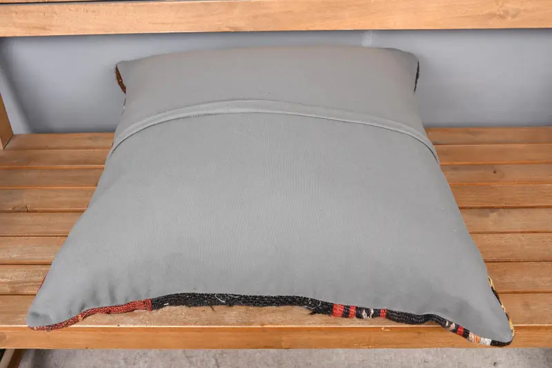 Neutral Pillow Sham, Pillow for Sofa, Outdoor Throw Cushion Cover, Pillow Sham, 24x24 Black Cushion Cover, Gift Pillow, Antique Pillows - 5