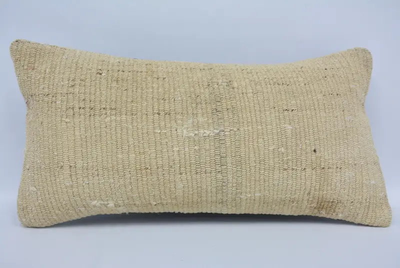 Geometric Embroidered Pillow, 12x24 Inches Decorative Pillow - 1
